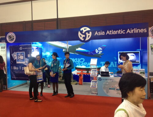 ออกบูธสายการบิน Asia Atlantic Airline (2557)